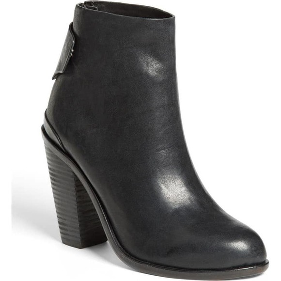 rag & bone Shoes - Rag & Bone Kerr Black Leather Booties Sz 7